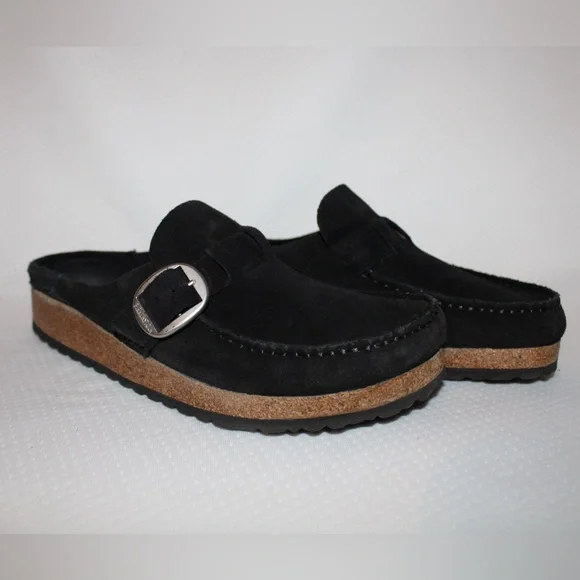 Birkenstock Black Buckley Clog Slip-on Moccasin Women's Size EU 41 / US 10 - Picture 2 of 11